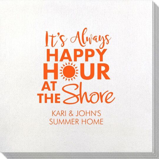It's Always Happy Hour at the Shore Bamboo Luxe Napkins